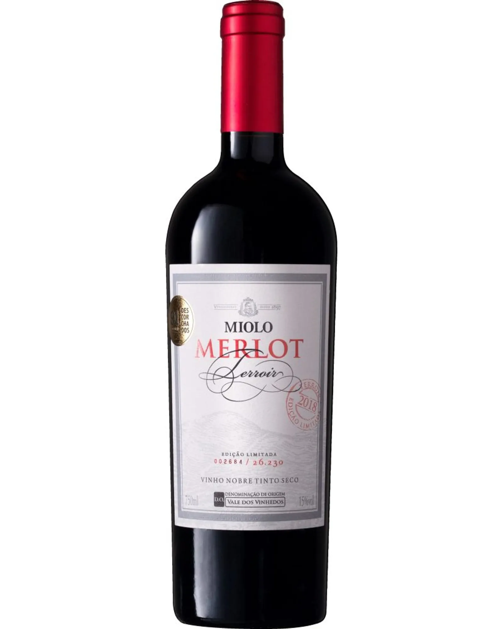 Vinho Miolo Merlot Terroir 2018 750ML